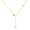 Collar de Plata de Ley S925 Estilo Coreano Cintura Pequeña para Mujer, Cadena para Clavícula con Borla de Diseño Moderno, Colgante de Nicho en Joyería de Plata
