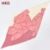 Verano retro nueva moda flor satén seda plisado 70 cuadrado bufanda bufanda protector solar Yiwu suministro por lotes