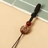 Chaveiro de Carro Tecido à Mão Cordão Semi-Acabado Acessórios DIY Corrente para Celular Pingente de Jade Corda ao Vivo