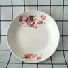 Plato de arroz de cerámica, plato de sopa doméstico, plato con estampado sencillo, plato de fideos doméstico de uso diario, plato de cerámica, juego de vajilla creativa