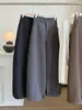Traje de Lana de Cintura Alta Estilo Coreano Pantalones de Pierna Ancha para Mujer Otoño/Invierno Nuevo Suelto Versátil Caída Adelgazante Guadaña Casual Pantalones Largos