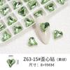 Atacado unhas postiças vermelhas da internet arte de unhas verde fruta strass diamante fundo pontiagudo formato amor borboleta tridimensional multi-corte acessórios para unhas