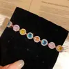 ¡Mar de Glamour en tu Muñeca! Pulsera de lazo ovalado de circón europeo y americano, sensación de lujo ligero y alta gama, joyería de nicho de moda