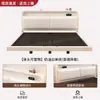 Cama de ferro, cama de casal, cama suspensa de aço inoxidável, cama com estrutura de ferro espessada, cama suspensa moderna e simples