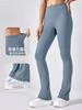 Pantalones de Yoga Naked de Alta Elasticidad para Mujer, Ajustados al Vientre, Adelgazantes, Cadera Melocotón, Pantalones Deportivos, para Correr, Fitness, Acampanados DAW190