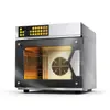 Horno de convección con 5 bandejas y 4 bandejas, Horno de convección eléctrico de escritorio comercial Corazón de flujo Luna de pastel con almacenamiento a prueba de vapor Llave Horno de convección