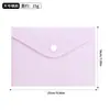 Bolsa de Arquivo com Botão de Pressão A5A6A7 em Cores Macaron, 18 Bolsas de Arquivo Estilo Horizontal e Vertical de Seda, Bolsas de Arquivo Coloridas de Grande Capacidade