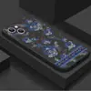 Comércio Exterior Mais Vendido Capa de Celular Floral Azul Retrô Adequada para Apple 18Pm Modelo Estiloso Iphone17 Capa Macia de Silicone