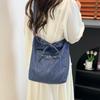2025 Nova Bolsa Colete Patchwork Dupla Face Estilo Siamês Bolsa de Ombro Bolsa de Compras de Grande Capacidade Bolsa Tote