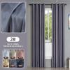 Cortinas Blackout Minimalistas Nórdicas Novas para Sala de Estar, Quarto, Escritório, Janelas Pequenas, Cor Sólida Transfronteiriça Antibacteriana