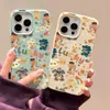 Fiesta de Animalitos Adecuado para iPhone 17 Pro Max Funda para Teléfono con Textura de Cuero 17/16 Cobertura Total 15 Agujeros Grandes