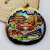 [Serie Liaoning] Dalian Shenyang Huludao Pegatinas Magnéticas de Madera para Refrigerador Culturales y Creativas Pegatinas Magnéticas de Dibujos Animados 3D