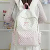 Mochila fresca de lunares estilo coreano para niñas, alto valor estético, ligera, simple, mochila escolar de gran capacidad