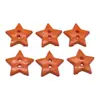 Botones de Plástico de Estrella de Cinco Puntas de Colores con Dos Ojales de Dibujos Animados al por Mayor en Stock para Pintura de Jardín de Infancia Hecho a Mano DIY