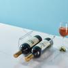 Estante para Vino Acrílico Estante para Almacenamiento de Vino Simple para Hogar Cerveza Separada Botella de Bebida Refrigerador Almacenamiento de Bodega