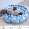 Casa Escondite de Nido de Algodón para Conejos Enanos, Cojín Cálido para Dormir, Impermeable a la Orina, Invierno y Otoño Conejo, Transportadora de Coche para Mascotas Chinchilla