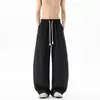 Primavera Verano 2026 Nuevos Pantalones Casuales Rectos Cómodos de Lino Color Sólido Talla Grande para Hombre Mujer Pantalones Largos