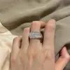 Anillo de Plata de Ley 925 Simple Dulce Fresco Flor Otoño Invierno Nuevo Anillo para Mujer ins Sensación de Alta Gama Anillo de Junta Abierta Ajustable