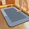 Alfombrilla de Baño de Barro Diatómico Super Absorbente - Secado Rápido, Antideslizante, Absorbente de Agua para el Piso, Suave y a Cuadros