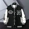 Jaqueta de Baseball Americana Masculina Solta Outono High Street Tendência Nacional Jaqueta Casual Roupa Exterior Meninos Meninas Marca Tendência