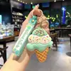 Venta Caliente de Verano Llavero Colgante de Caricatura de Helado Paleta de Hielo Colgantes para Mochila de Estudiante Accesorios Al por Mayor