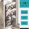 El fabricante suministra estante multifuncional para tapas de ollas sin taladro, estante de almacenamiento de cocina montado en la pared, organizador de tablas de cortar