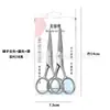 Tijeras de Acero Inoxidable para Barba de Fabricante para Recorte de Barba y Vello Nasal de Hombres Tijeras para Cejas Cabeza Redonda Punta Hogar Tijeras de Bordado en Stock