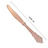 Cuchillo, Tenedor y Cuchara Oro Rosa Repujados Retro Cuchillo y Tenedor Desechables Plástico Vajilla Grado Alimenticio Tres Piezas Cuchillo, Tenedor y Cuchara Transfronterizo
