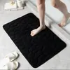 Alfombrillas de Suelo con Relieve de Piedra para Uso Doméstico, Felpudos de Algodón Elástico y Coral, Alfombrillas Absorbentes para Pies de Baño, Venta al por Mayor Transfronteriza