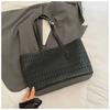 Bolsa de Cesta de Verduras de Moda de Gran Capacidad Casual 2025 Nueva Bolsa Tote de Color Puro para Suegra Bolso de Hombro Hueco de Alto Valor