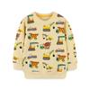 Outono estilo europeu e americano novo suéter infantil padrão dos desenhos animados infantil pescoço redondo pullover bebê manga comprida top