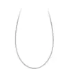 Collar Versátil de Plata Pura, Cadena para Clavícula, Cadena Lisa Sin Colgante, Accesorio de Repuesto, Nueva Cadena de Hueso de Serpiente, Cadena Lisa