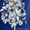 Árbol de Navidad de rama muerta con luz LED blanco cálido blanco 1.8 m simulación hoja de arce rama blanca color primario abedul blanco árbol decorativo