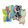 Novo Laço de Lantejoulas Luminosas Acessórios de Grampo de Cabelo Infantil Feito à Mão Enfeite de Cabelo Laço Gravata Materiais Decorativos Venda Quente