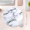 Mouse Pad Redondo de Mármore para Meninas de Escritório, Estilo Ins, Fresco e Simples, Mouse Pad Espessado, Direto do Fabricante