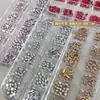 Decoraciones para Uñas de Resina de 12 Compartimentos Popular Transfronterizo Champagne Blanco Rojo Rosa Rhinestones Irregulares de Fondo Plano Accesorios para Uñas