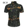 2023 Comercio Exterior Transfronterizo Nueva Camisa de Manga Corta para Hombre Estilo Coreano Moda Juvenil Casual Camisa Estampada para Hombre