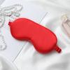 Máscara de Ojos para Dormir de Seda Simulada Bloqueadora de Luz Transpirable Elástica para Descanso del Almuerzo Máscara de Ojos de Seda Doble Cara con Logo Impreso Venta al por Mayor