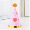 Sombrero de Fiesta Puntiagudo con Puntos Ondulados Bronceado Fiesta de Cumpleaños Decoración de Fiesta Suministros de Cumpleaños para Niños Adultos Sombrero 10 Piezas