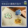 Marcador de Libro Retro Pintura al Óleo Recortado Van Gogh Metal Regalo Estudiante Regreso a Clases Regalo de Cumpleaños Clásico Creativo Regalo para Niña
