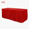 Falda Elástica para el Sol Color Sólido Mantel Banquete de Bodas Registro Cubierta de Mesa Larga Mantel Cubierta de Mesa Mantel Elástico Blanco Hueso