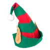 Chapéu de Natal Chapéu de Natal Chapéu de Palhaço Orelhas Vermelho Verde Listrado Chapéu Decorações de Festa de Natal Chapéu de Elfo Infantil