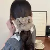 Goma para el Pelo de Malla con Estampado de Leopardo de Doble Capa Exquisita Coreana Retro para Cola de Caballo Moda Tendencia Nueva Cuerda para el Cabello