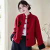 Nueva colección de otoño e invierno de ropa para mujer para mujeres de mediana edad y mayores: abrigos de lana elegantes y rejuvenecedores, perfectos para la primavera, con un diseño chic y versátil