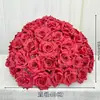 Bolas Florales, Flores Artificiales, Rosas de Boda de Alta Gama, Bolas Redondas Grandes, Arreglos Florales Semicírculo y Hemisferio de Boda Estilo Coreano, Decoraciones de Boda