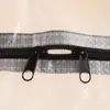 Bolsa de almacenamiento transparente visible de gran capacidad de 85 litros en stock para mudanza, a prueba de polvo y humedad, hecha de material tejido de PP con asa de cremallera