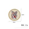 Novos adesivos de tecido de cachorro de desenho animado Corgi coelho acessórios de vestuário panda guaxinim adesivos bordados à vista atacado