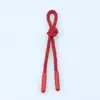 Corda com Zíper de Algodão Reciclado, Cordão de Puxar Amarrado à Mão para Mochilas, Calças, Decorações de Roupas e Acessórios de Bolsas