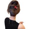 Clip de pelo con forma de disco para la parte posterior de la cabeza para mujer, estilo Ankora Red Love Grab, clip de aire, accesorio para la cabeza, clip de alta calidad