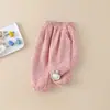Pantalones para Niños 2026 Nuevo Modelo Pantalones para Niñas Estilo Otoño e Invierno Pantalones Forrados de Polar para Bebés Pantalones Jogger para Niños con Polar Integrado Tendencia Wholesale